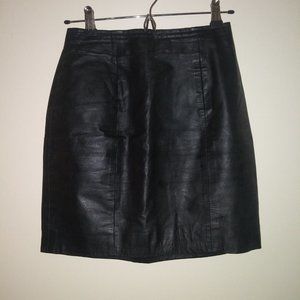 Leather Mini Skirt